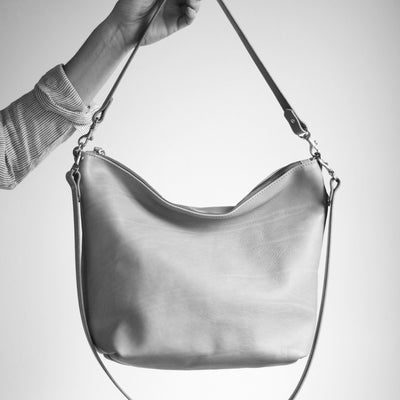 SUMMER SECONDS SALE - Large Slouchy Hobo Crossbody - Tan No. 1