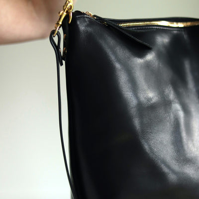 Large Slouchy Hobo Crossbody - Luxe Black