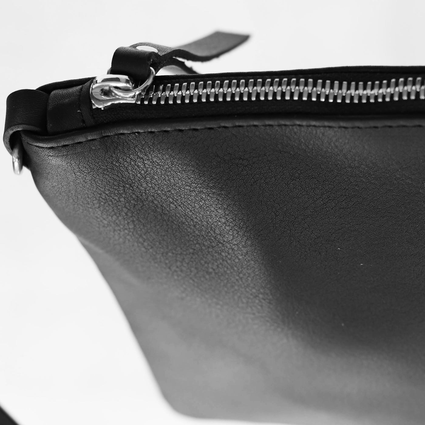 Summer Seconds Sale - Small Leather Crossbody Clutch Bag - Black Pebble No. 3