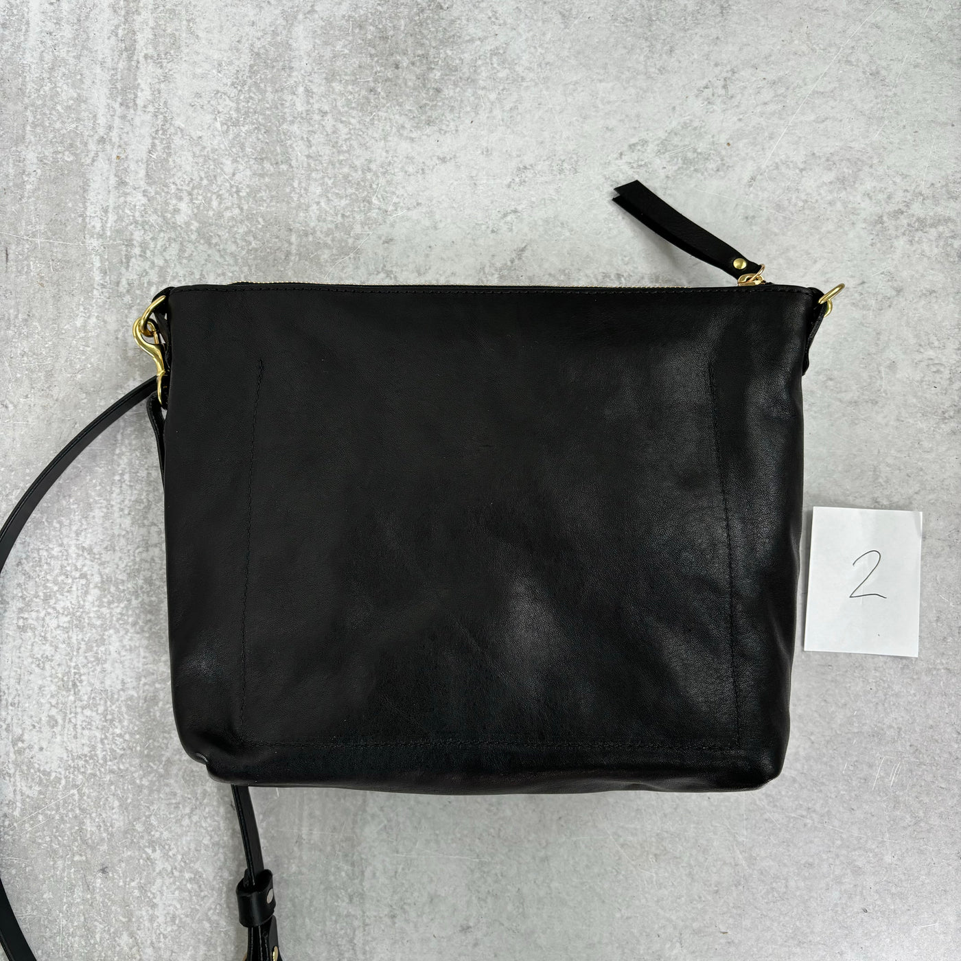 Summer Seconds Sale - Crossbody Bag with Monogram - Slouchy Black No. 2