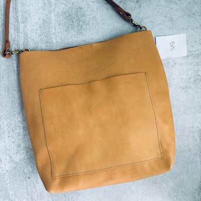 Summer Seconds Sale - Leather Day Bag - Beige No. 3