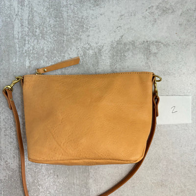 Summer Seconds Sale - Small Leather Convertible Crossbody Clutch Bag - Beige No. 2