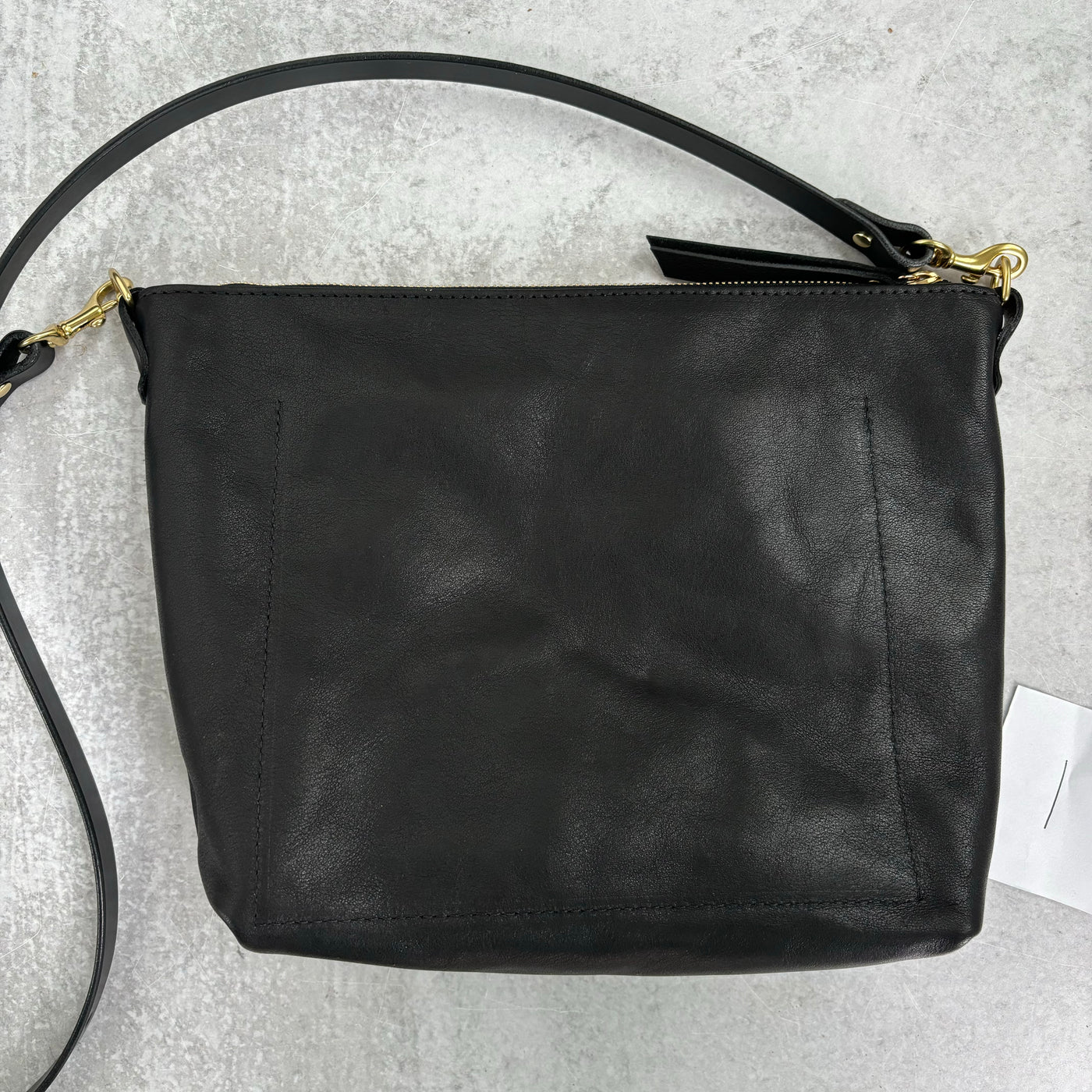 Summer Seconds Sale - Crossbody Bag with Monogram - Slouchy Black No. 1