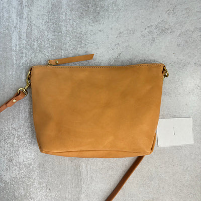 Summer Seconds Sale - Small Leather Convertible Crossbody Clutch Bag - Beige No. 1