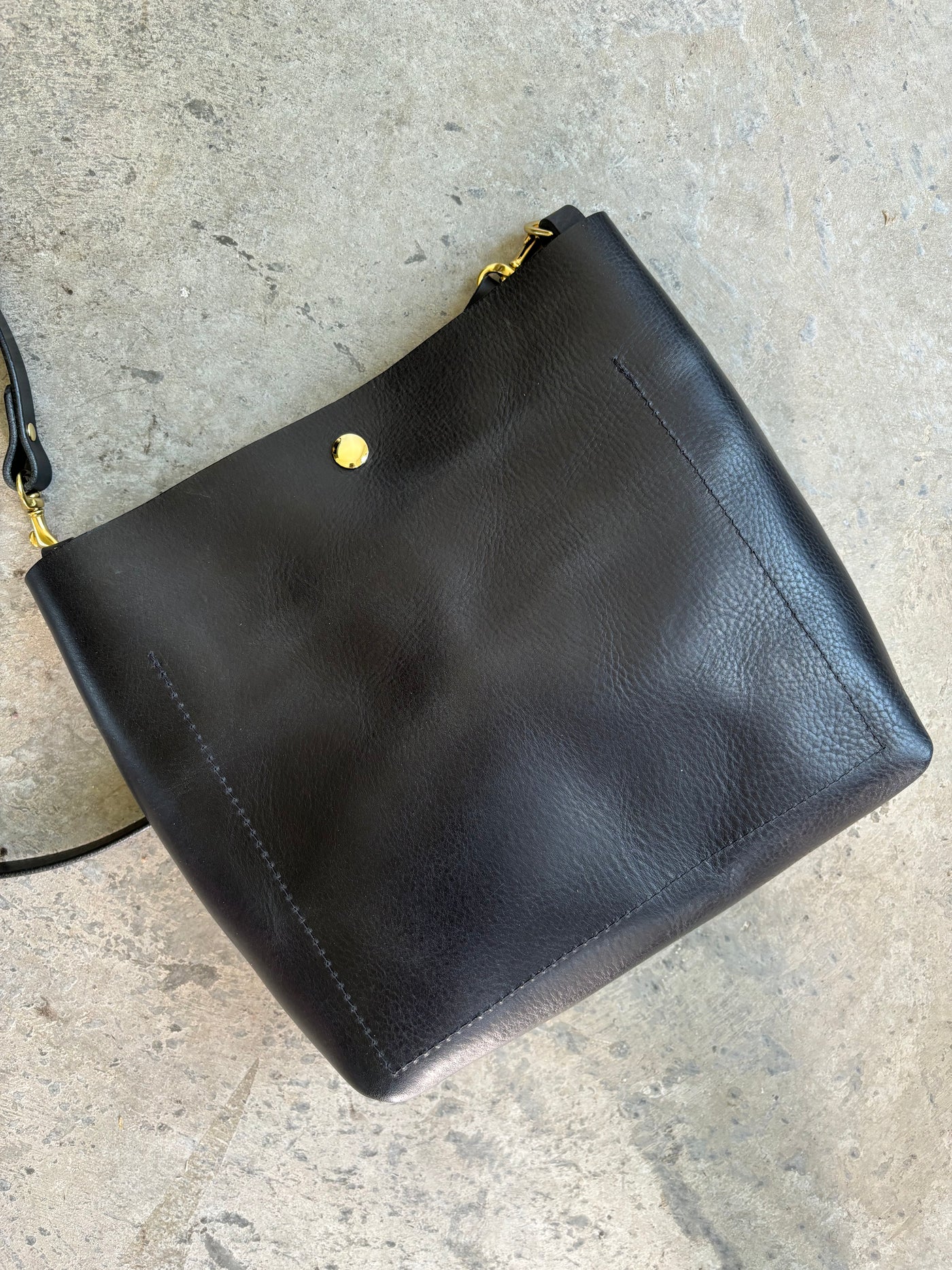 Mini Day Bag - Luxe Black Pebble