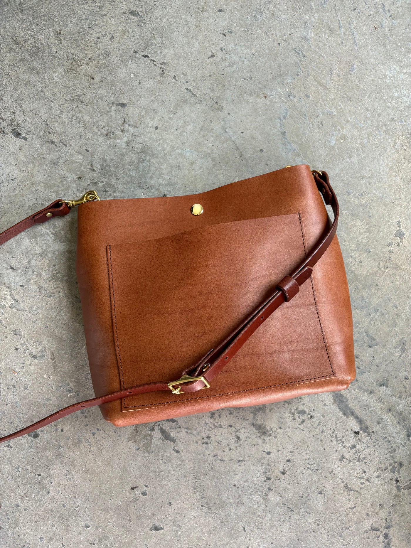 Mini Day Bag - Smooth Cognac