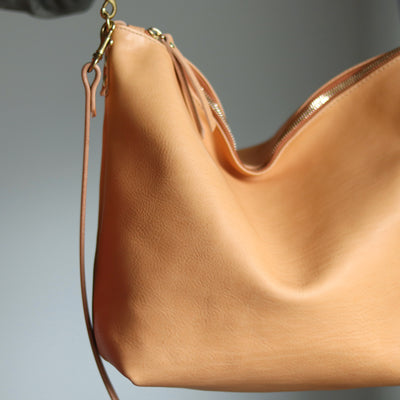 Beige Seconds Sale Large Slouchy Hobo Crossbody - No. 2
