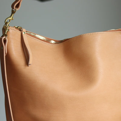 Beige Seconds Sale Large Slouchy Hobo Crossbody - No. 7