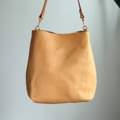 Summer Seconds Sale - Leather Day Bag - Beige No. 2