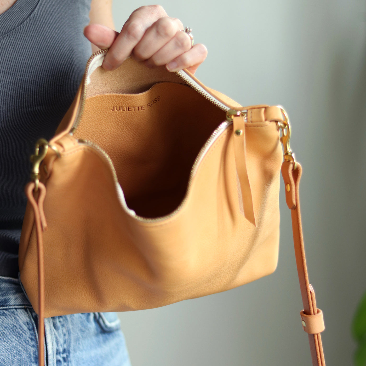 Summer Seconds Sale - Crossbody Bag with Monogram - Beige No. 1