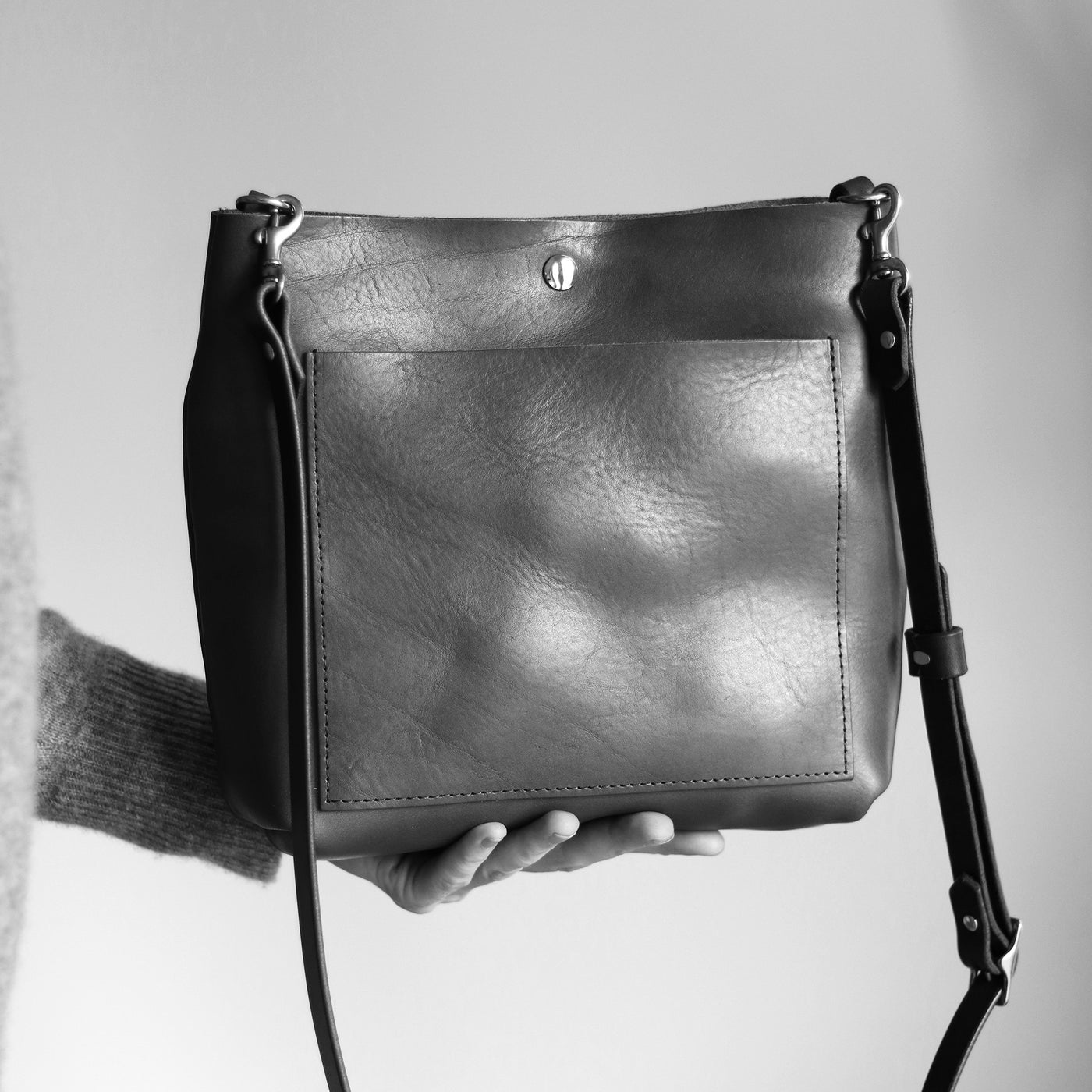 Mini Day Bag - Luxe Black Pebble