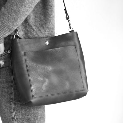 Mini Day Bag - Luxe Black Pebble