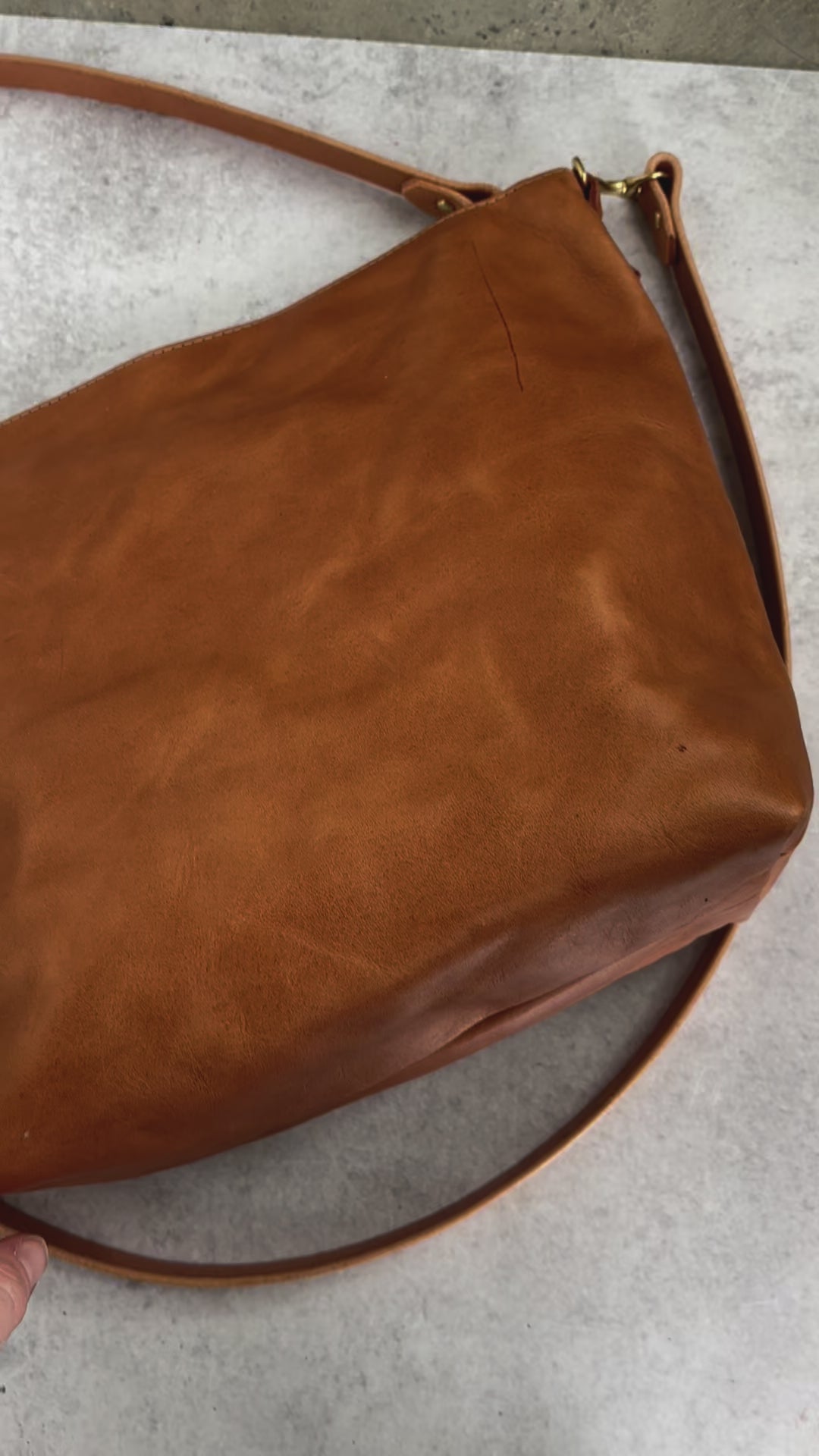 SUMMER SECONDS SALE - Large Slouchy Hobo Crossbody - Tan No. 2