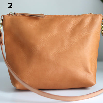 Seconds Sale - Crossbody Bag with Monogram - Beige
