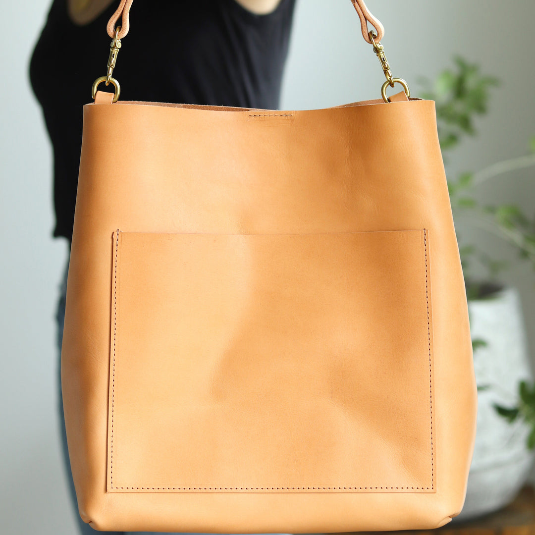 Handmade Beige Leather Shoulder Bag Juliette Rose Designs