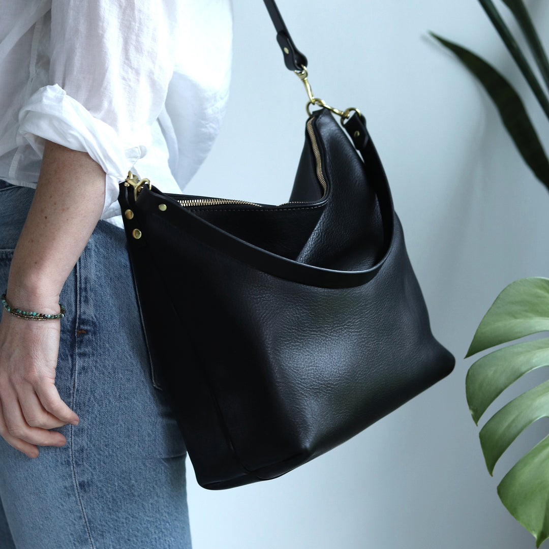 Slouchy Hobo Bags For Women - 2-Pack Retro PU Leather Tote Crossbody Bags, Large Capacity (13.8x9.4x4.3 In)