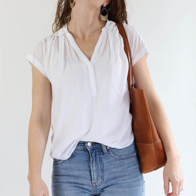 Work Tote in Italian Vegetable Tanned Leather - Gold - LIMITED EDITION!