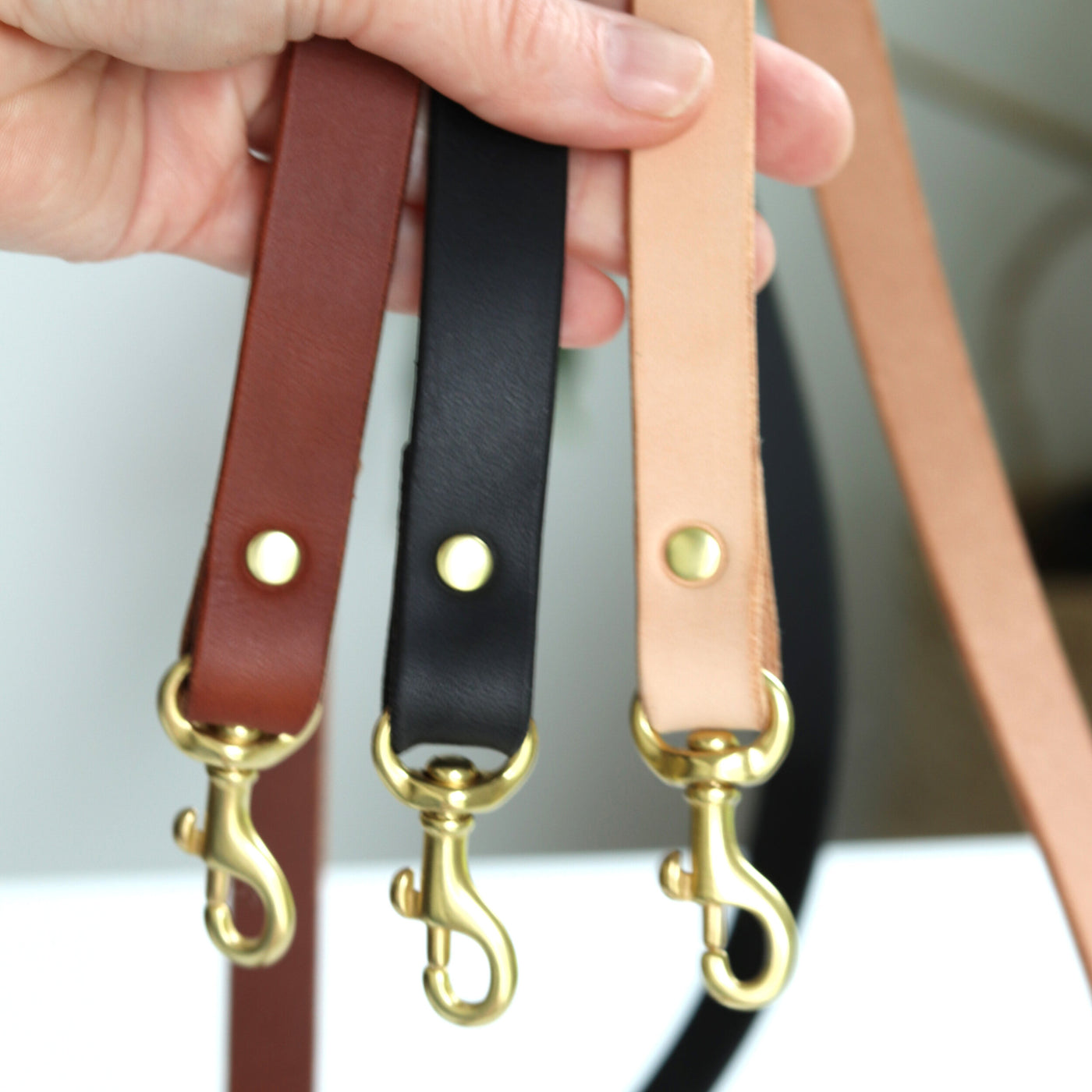 Leather Crossbody Strap - Adjustable and Removable – Juliette Rose Designs