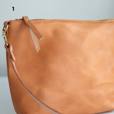 Seconds Sale - Crossbody Bag with Monogram - Beige