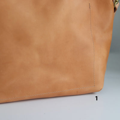 Seconds Sale - Crossbody Bag with Monogram - Beige