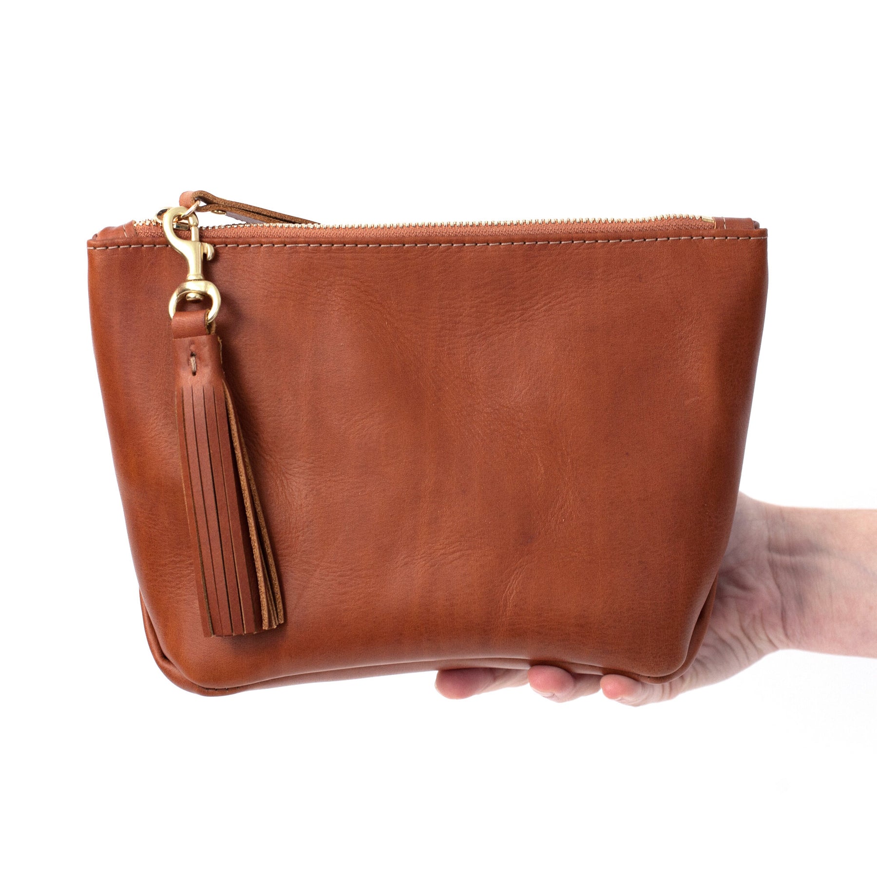 Mautto Leather Zipper Pull / Mini Tassel Accessory / Handbag Tassel Charm Electric Lime Leather